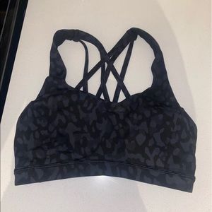 Lululemon Energy Sports Bra in Cheetah size 4